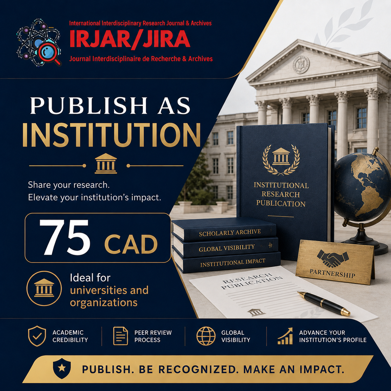 Publish as institution